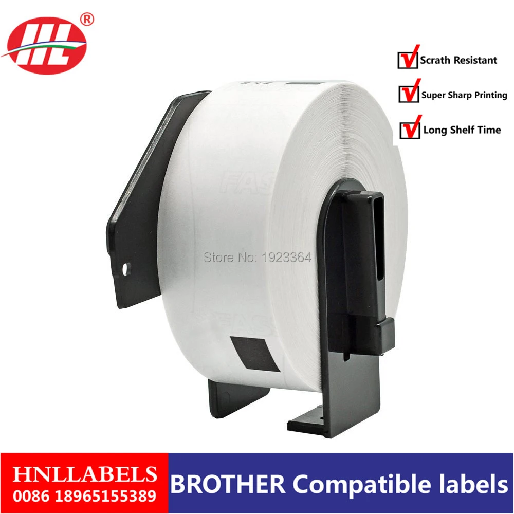 10X Rolls Совместимость DK 11201 этикетка 29 мм * 90 для Brother этикетка|Самоклеящаяся Бумага|