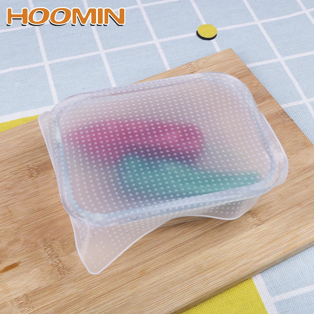 Чехол для хранения еды HOOMIN многоразовая стретч-пленка силиконовая пленка