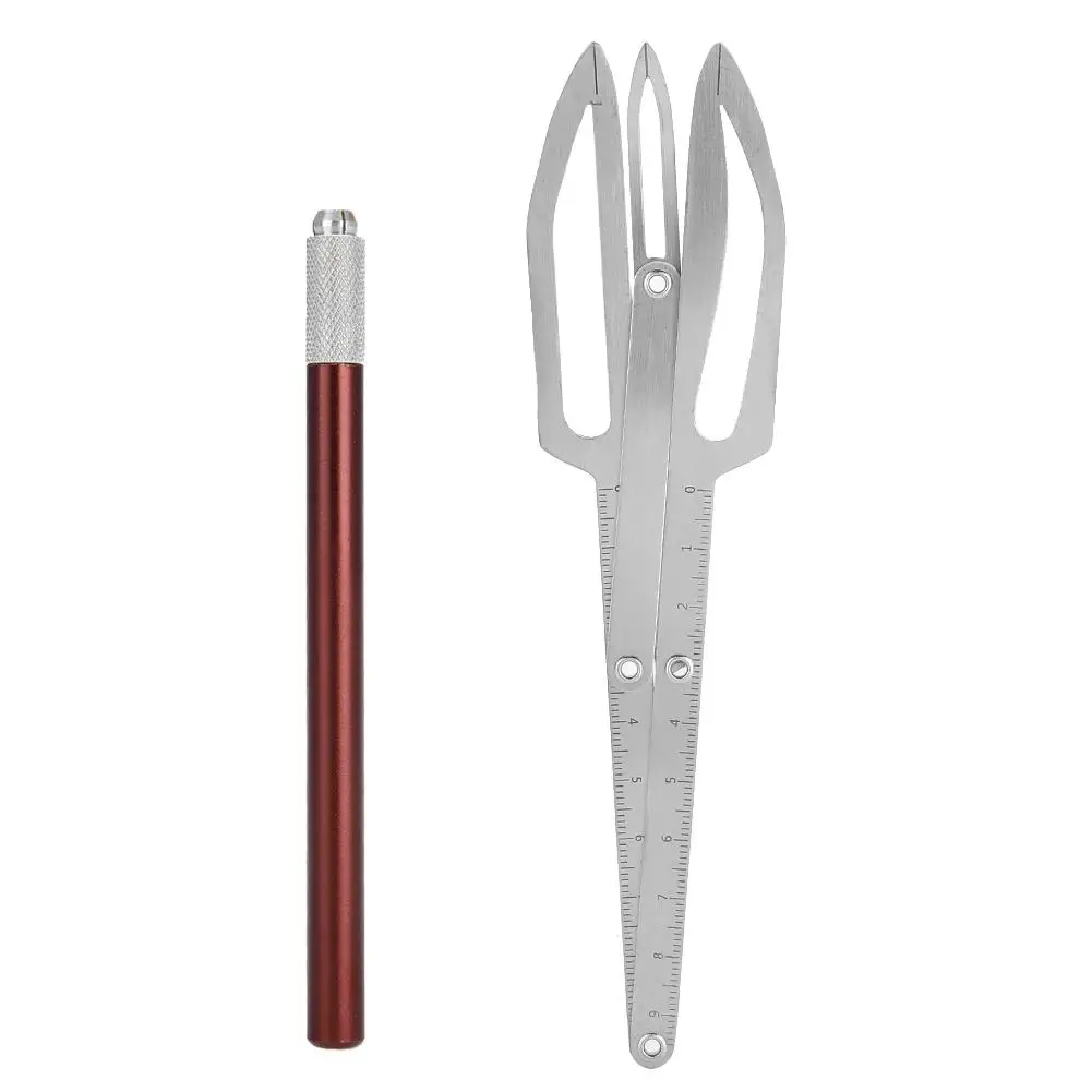 Нержавеющая сталь золотистое соотношение бровей Тату макияж измерительный