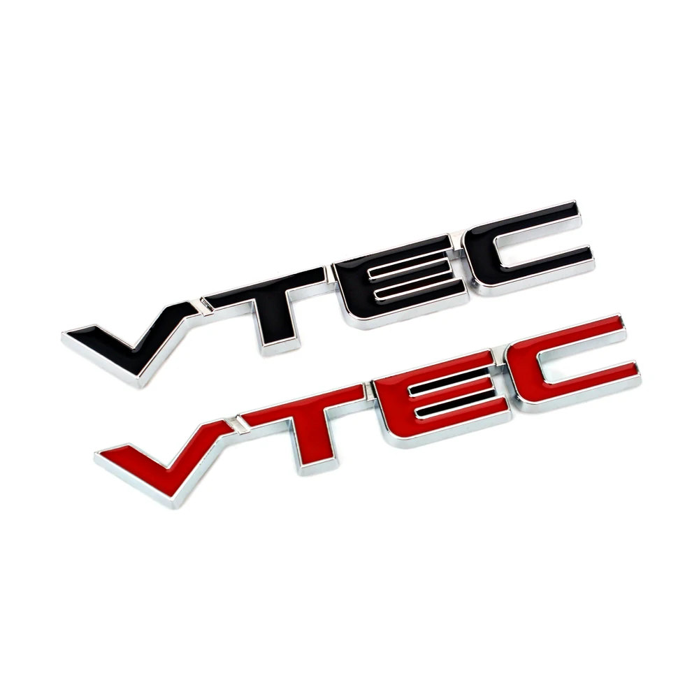 Металл Хром VTEC эмблема Стикеры задний багажник логотип знак отделка пропуск