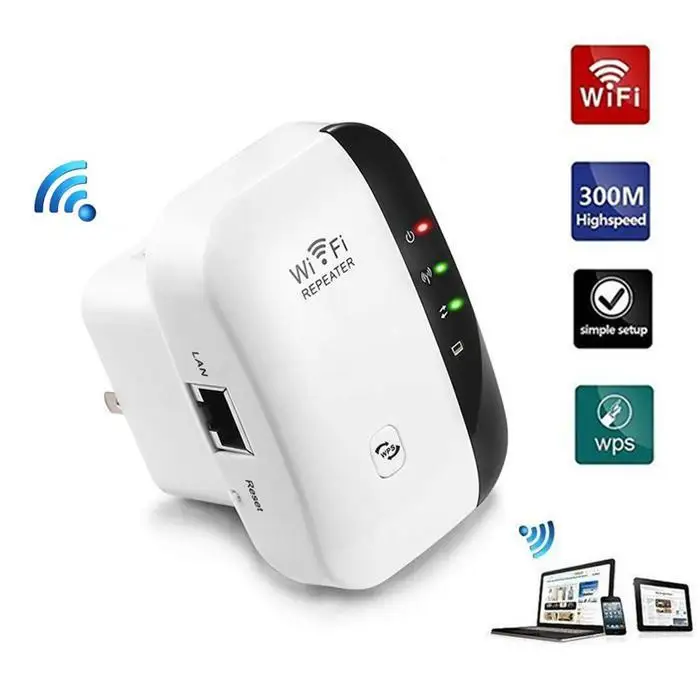 Портативный беспроводной Wi Fi ретранслятор 300 Мбит/с удлинитель антенный