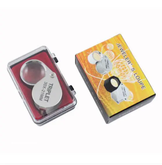 Новая Лупа 30x21мм ювелирное изделие лупа для глаз увеличительное стекло объектив