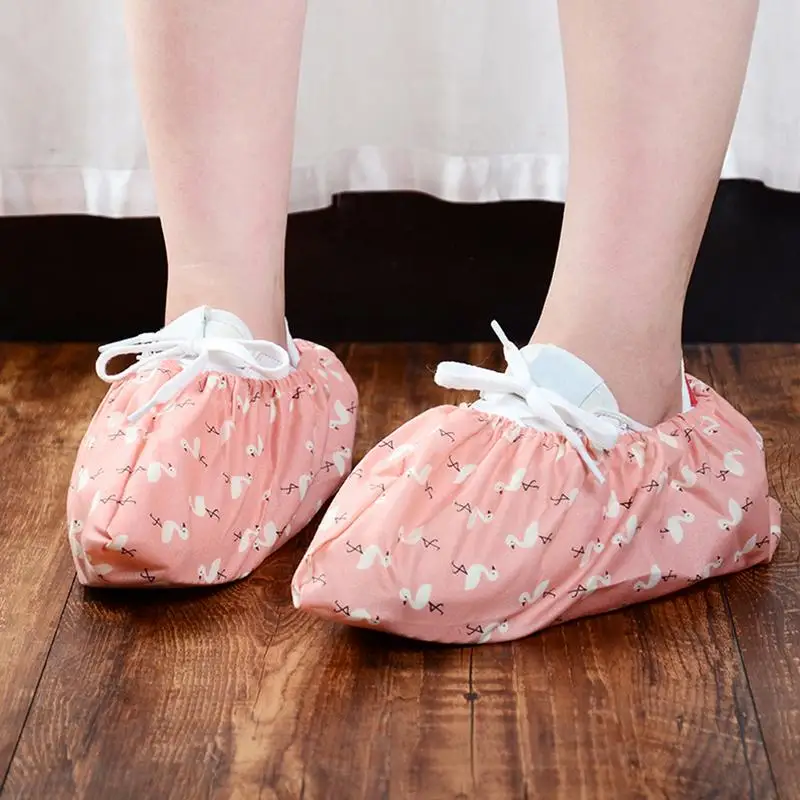 Утолщенные Чехлы для обуви дома Нескользящие моющиеся многоразовые эластичные