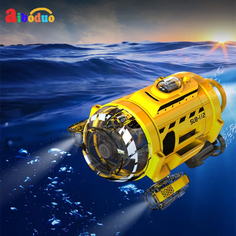 High Tech Rc игрушечная субмарина с камерой и светом 0.3mp может кормить рыб