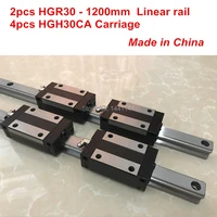 hgr30 linear guide 2pcs hgr30 1200mm 4pcs hgh30ca linear block carriage cnc parts
