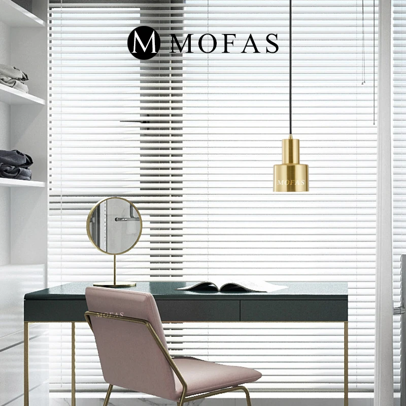 MOFAS modern light luxury LED E27 lamp gold single head chandelier restaurant bedroom bedside | Освещение