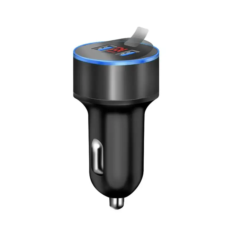 3.1A USB двойной порт автомобильное зарядное устройство 12В/24В Цифровой светодиодный
