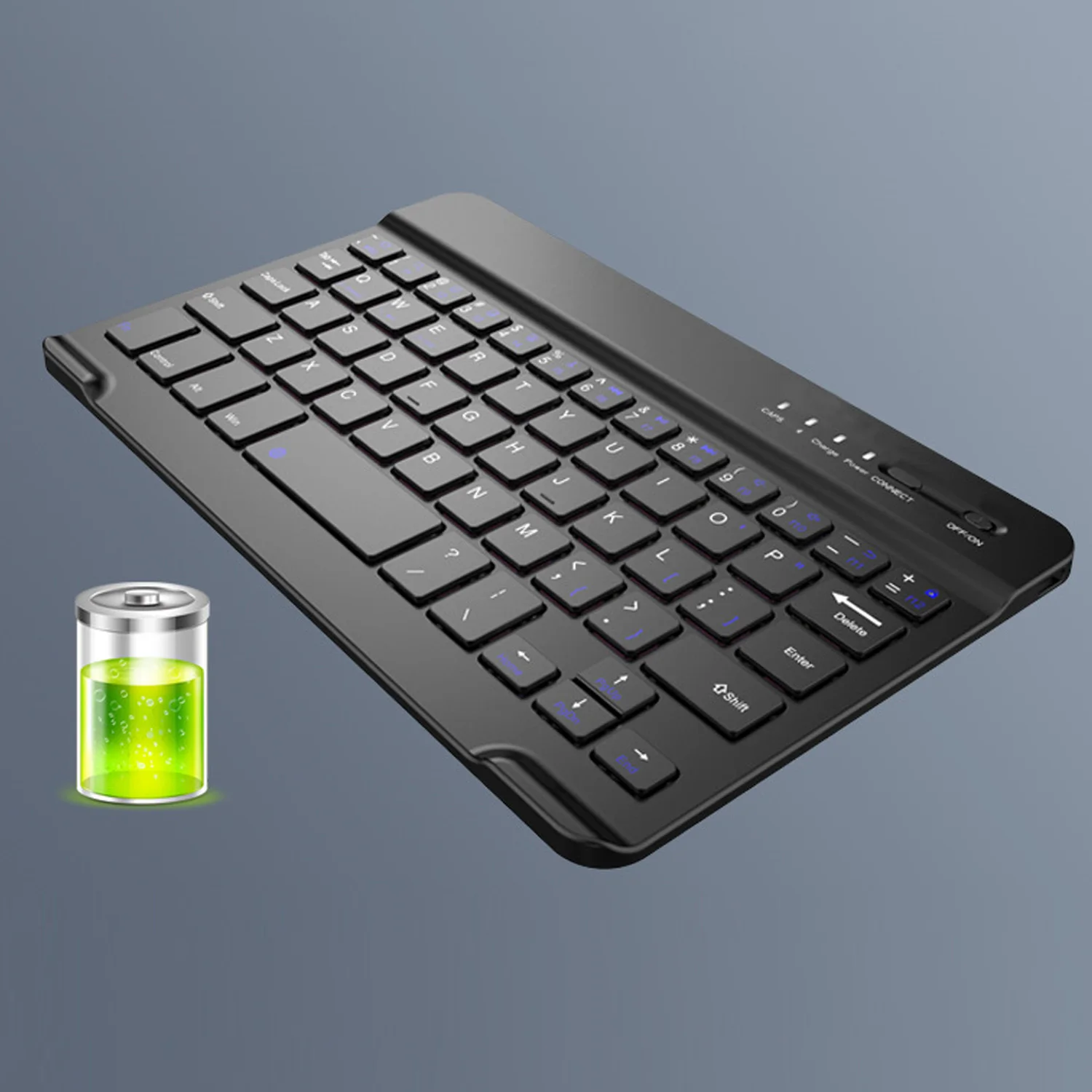 Беспроводная клавиатура Vococal Bluetooth 8 дюймов ультра тонкая портативная для