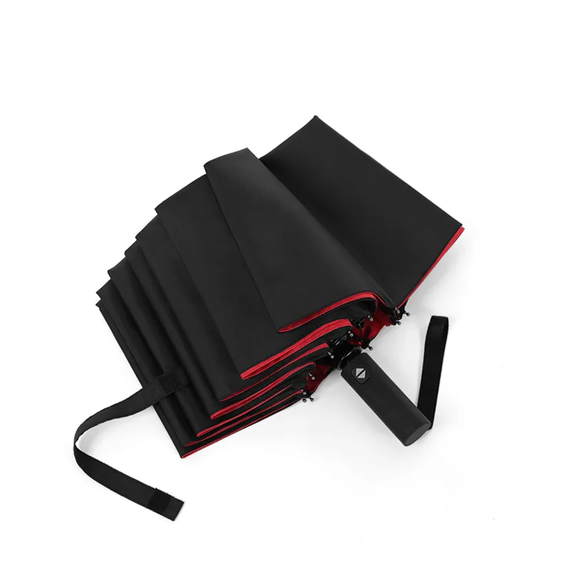 Двухслойный автоматический трехслойный Зонт с 12 костями складной зонт от дождя