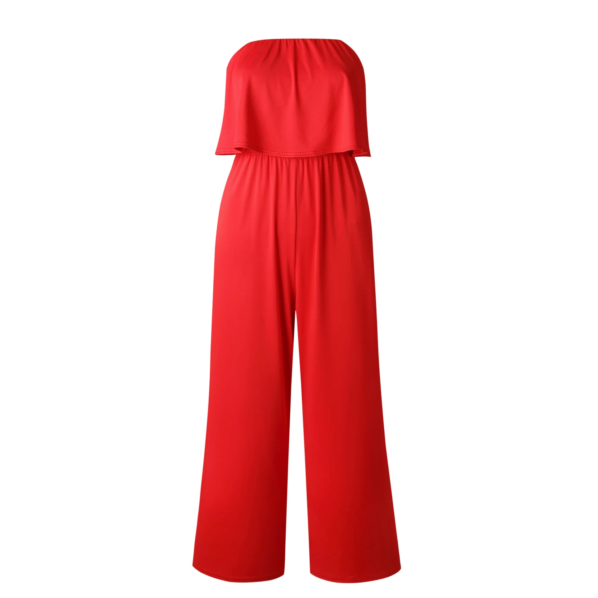 Летние пикантные с открытыми плечами комбинезон широкую ногу комбинезоны печати