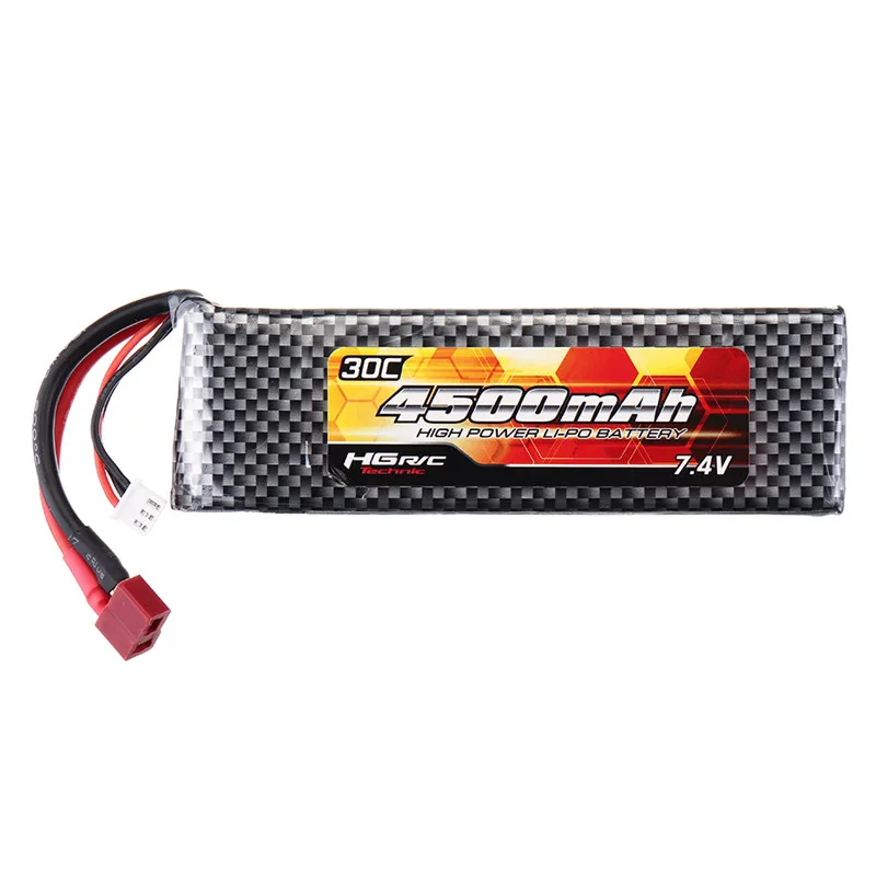 HG 7 4 V 4500mAh 30C 2S Lipo батарея T вилка для P402 P407 P601 P801 P802 1/10 1/12 Rc автозапчасти QDBZ1001 |