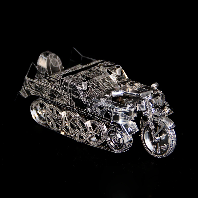 Металлические головоломки DIY SdKfz 2 Kleines кеттенкрафтрад мотоцикл собрать модели