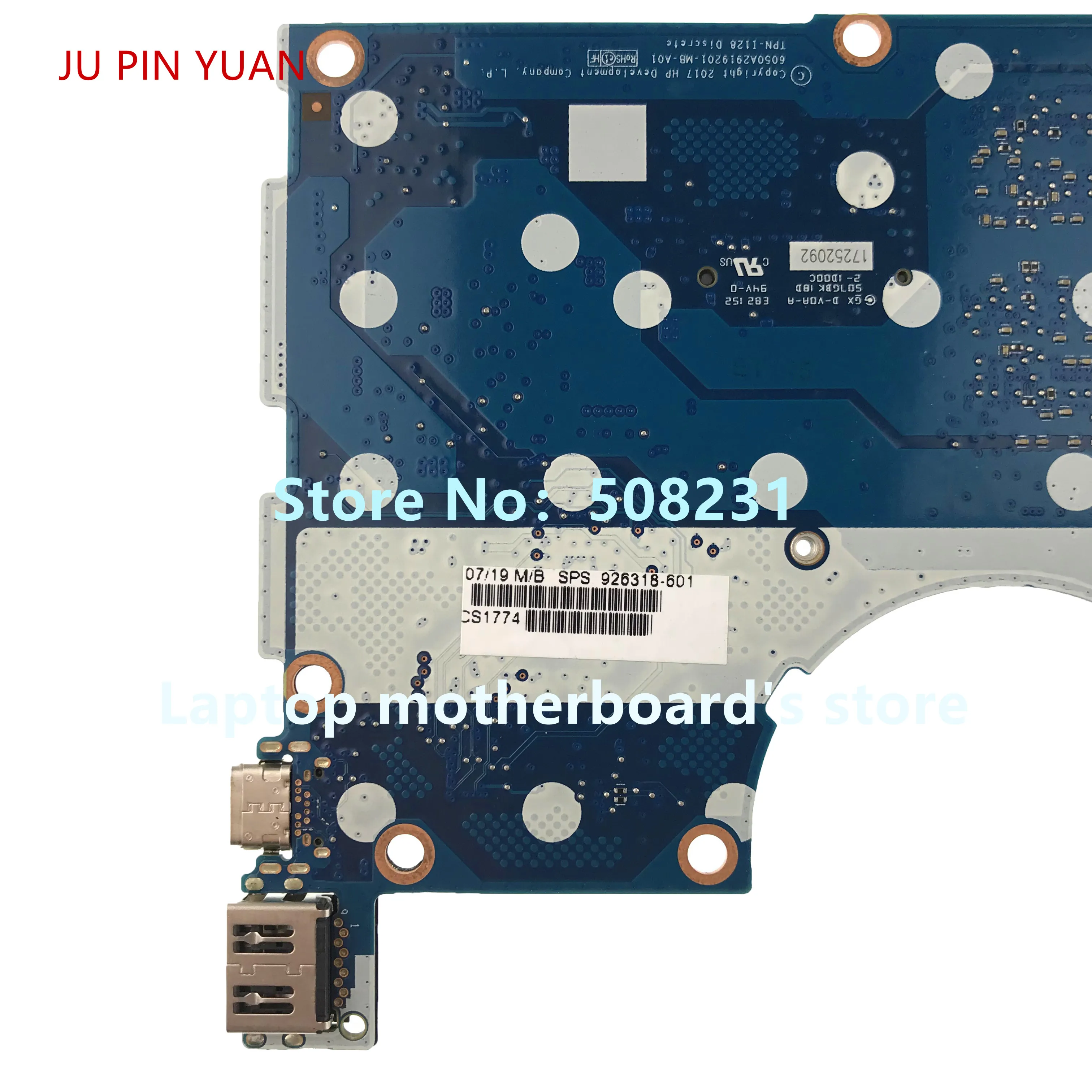 Материнская плата 926318-001 926318-601 6050A2919201-MB-A01 для ноутбука HP ENVY 13-AD материнская MX150 2 Гб