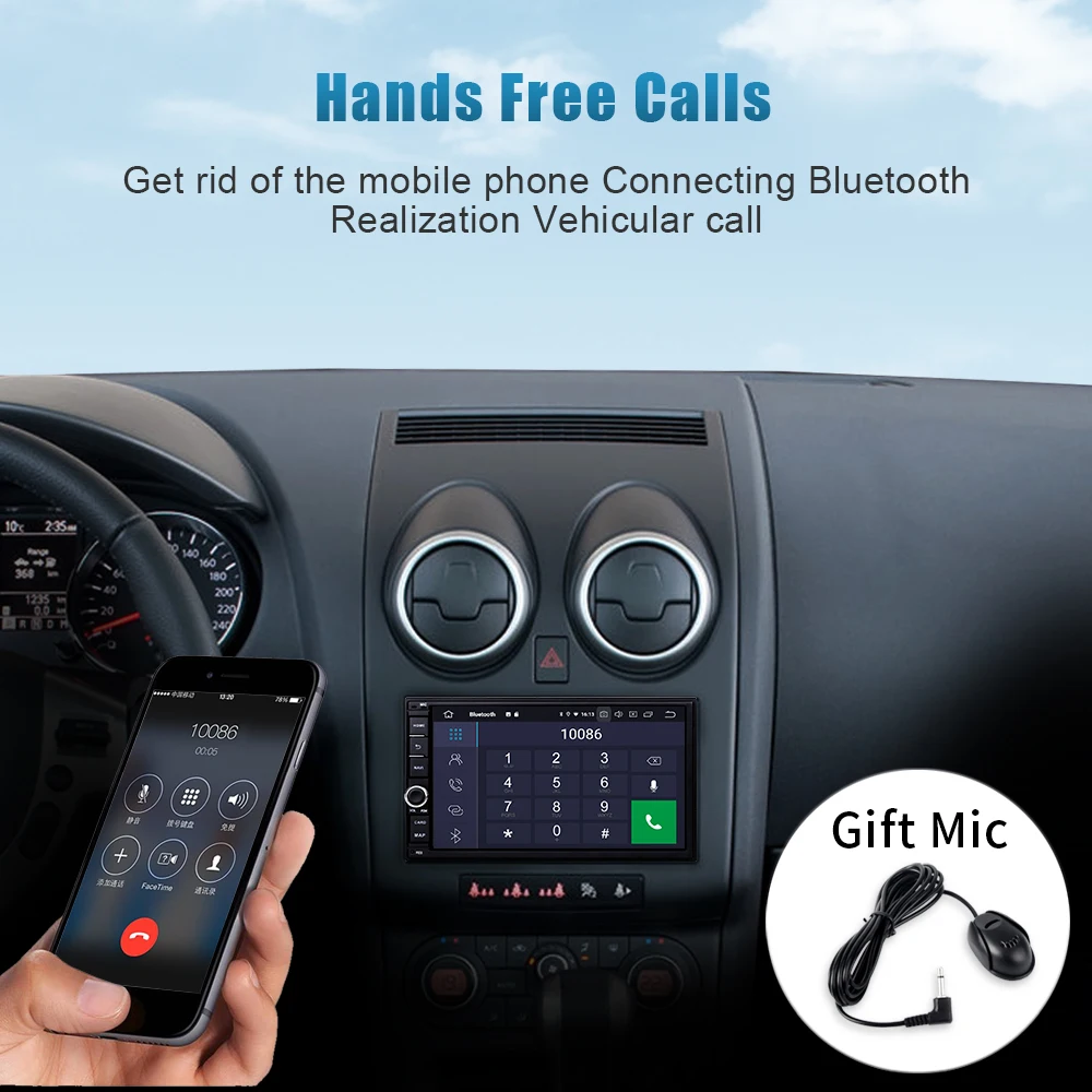 Dasaita Android 9 0 1080P 2 Din Автомобильный мультимедийный плеер gps навигатор для Nissan