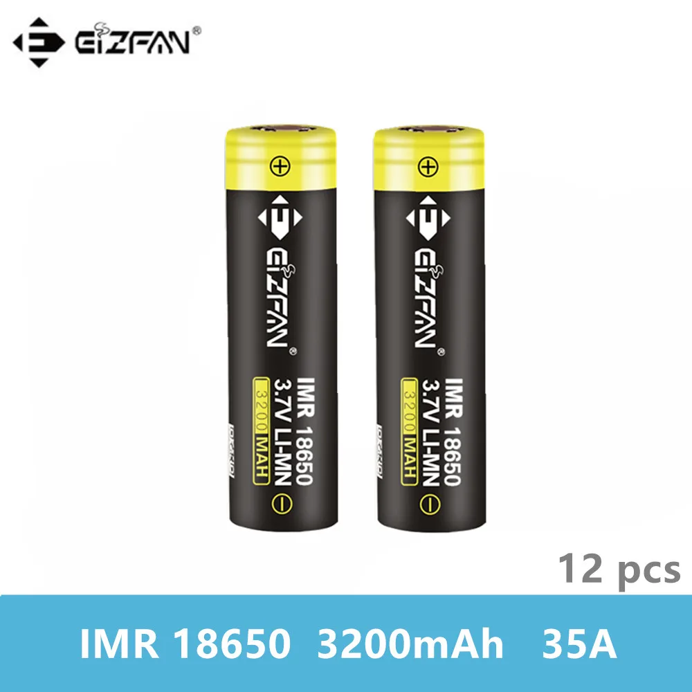 EIZFAN IMR 18650 3200 мАч 35A литиевая батарея EFAN для Voopoo Drag SMOK Alien Vaporesso Revenger Vapor Storm Vape Box Mod