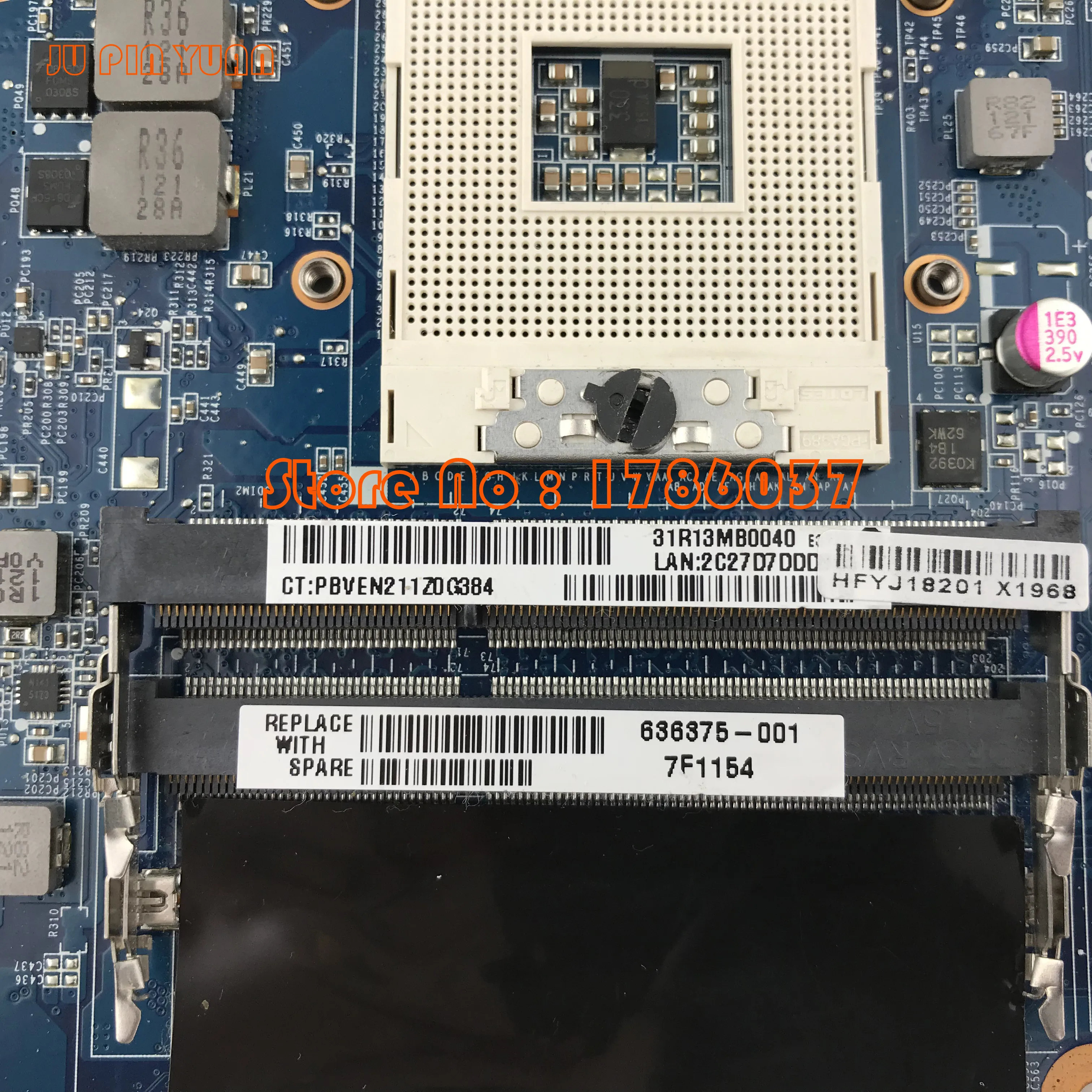 Материнская плата JU PIN YUAN 650199-001 636375-001 DAOR13MB6E1 для HP Pavilion G4 G6 G7 G4-1000 G6-1000 материнская |