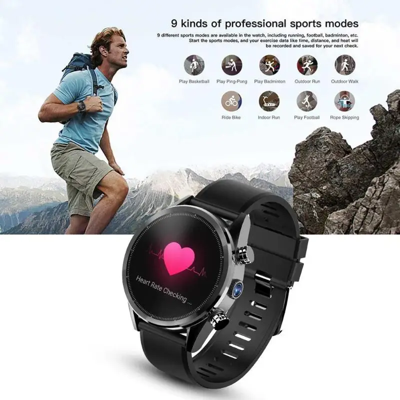 Kospet надеюсь Lite Smartwatch MTK6739 Android 7 1 GB + 16 Dual 4G 39 дюйма AMOLED Wi Fi gps/ГЛОНАСС 8.0MP IP67