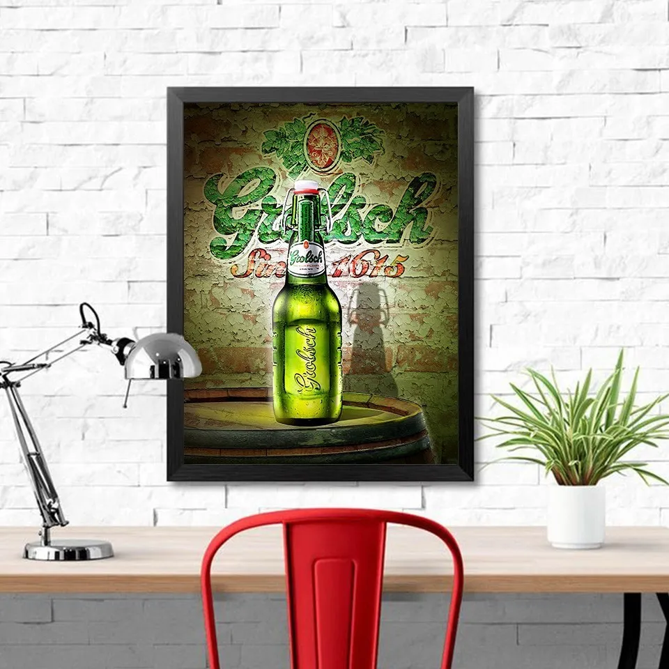 EverShine Diamond Embroidery Beer Painting Full Square Scenery Picture Of Rhinestones Mosaic Display Gift|Алмазная мозаика и