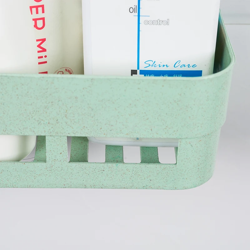 Suction Cup Bathroom Shelf Shampoo Holder Cosmetics Organizer Two Suckers Practical Storage Rack Kitchen Tools | Дом и сад