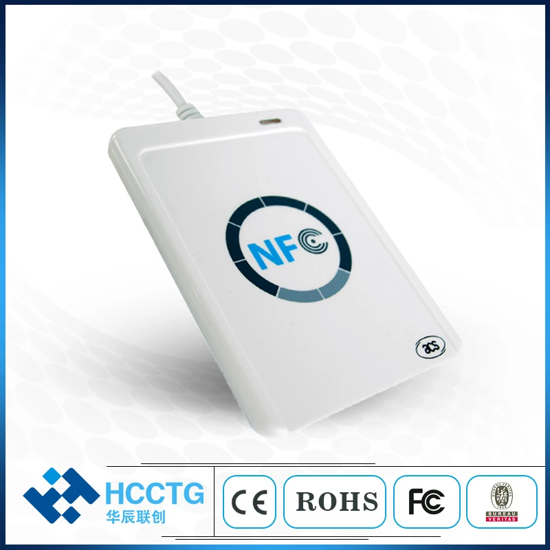 

USB NFC RFID Smart Card Reader Writer ACR122U with Free 1 SDK CD 2pcs Mifiare Cards