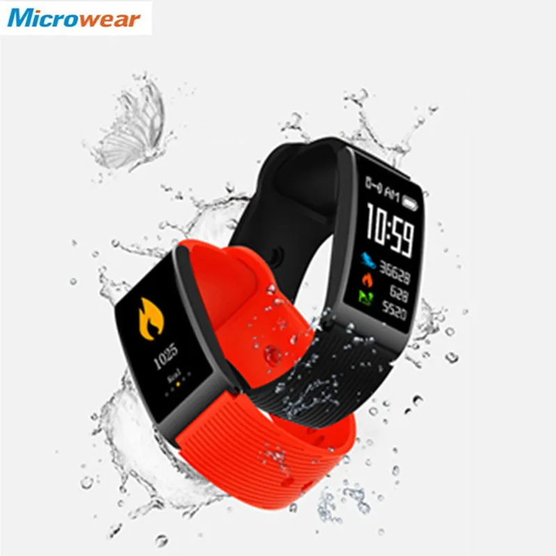 Microwear X3 спортивный смарт браслет IP68 Водонепроницаемый измерение артериального