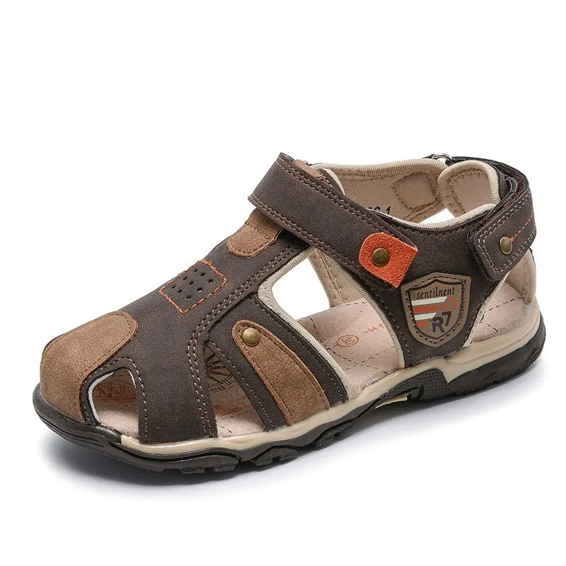 Boys Fashion Sandals Arch Support Kids Casual Summer Shoes Children Breathable Hook &amp Loop Flat | Мать и ребенок