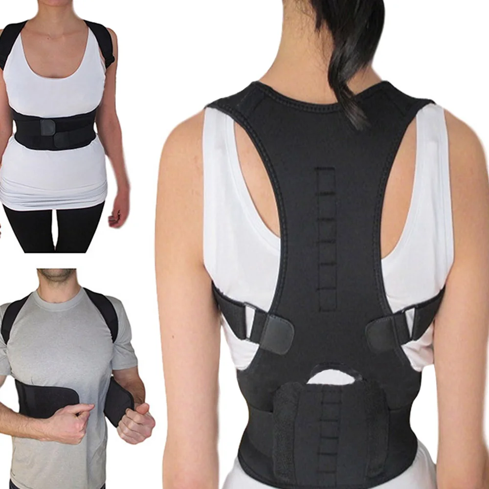 Мужской Женский Регулируемый Корректор осанки ключицы на плече поддерживающий