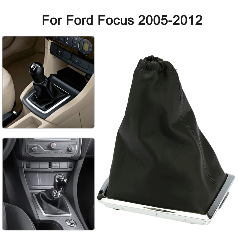 PU leather Gear Stick Shift Lever Cover Shifter Knob Boot Gaiter for Ford Focus 2005-2012 | Автомобили и мотоциклы