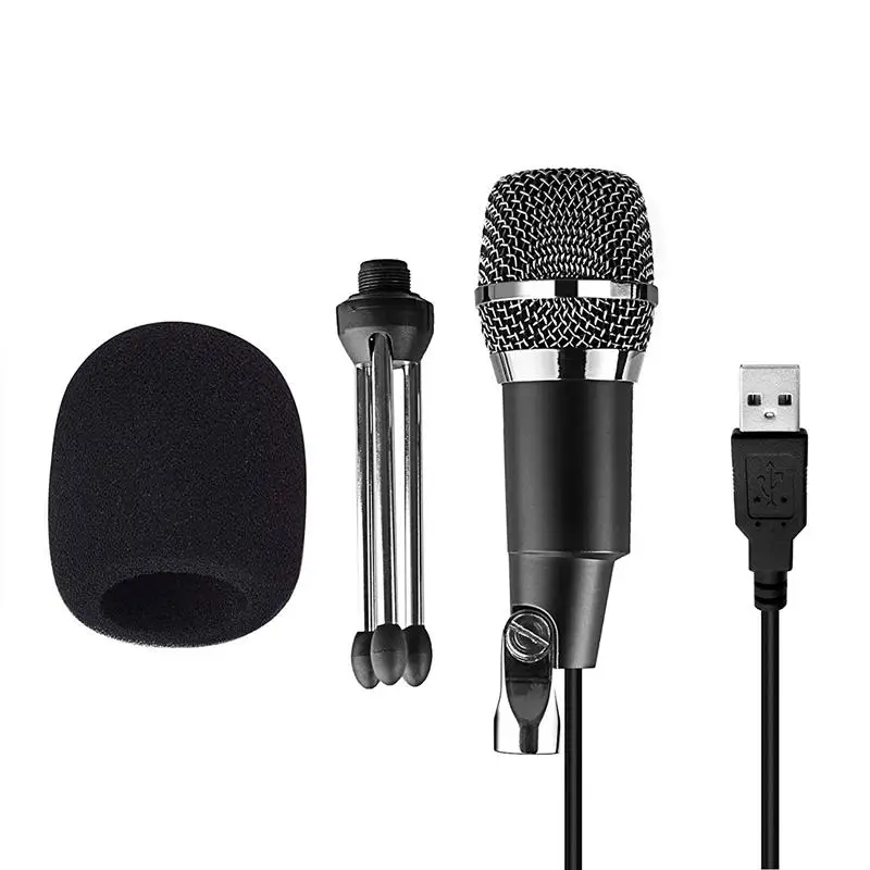 USB микрофон Plug &amp Play домашний студийный конденсаторный для Skype записи YouTube Google