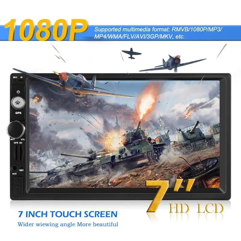 5202 7 0 дюймов 2Din Автомагнитола Bluetooth Стерео gps Navi RDS мультимедийный плеер авторадио