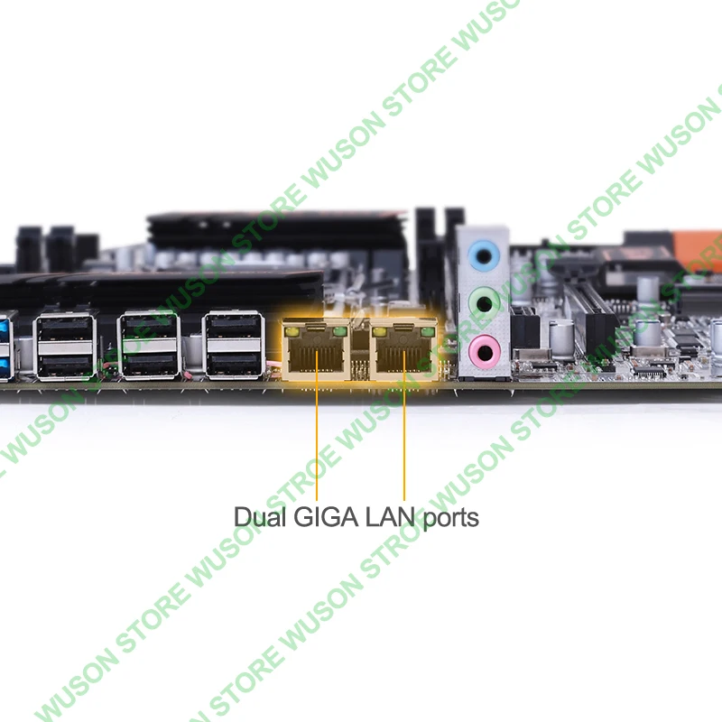 HUANANZHI Dual X79 M.2 Slot Motherboard with CPU Intel Xeon E5 2690V2 3.0GHz RAM 64G(4*16G) All Tested Buy Computer on Sale