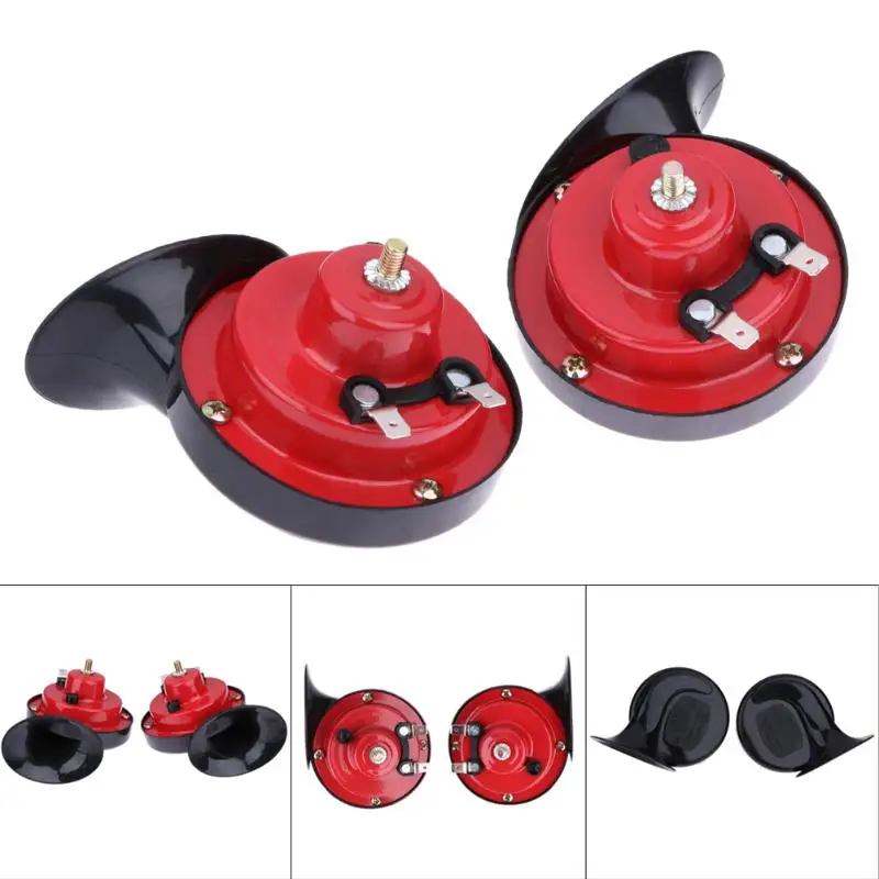Одна пара 12V120DB громкий автомобиль двойная брошь в форме улитки авто