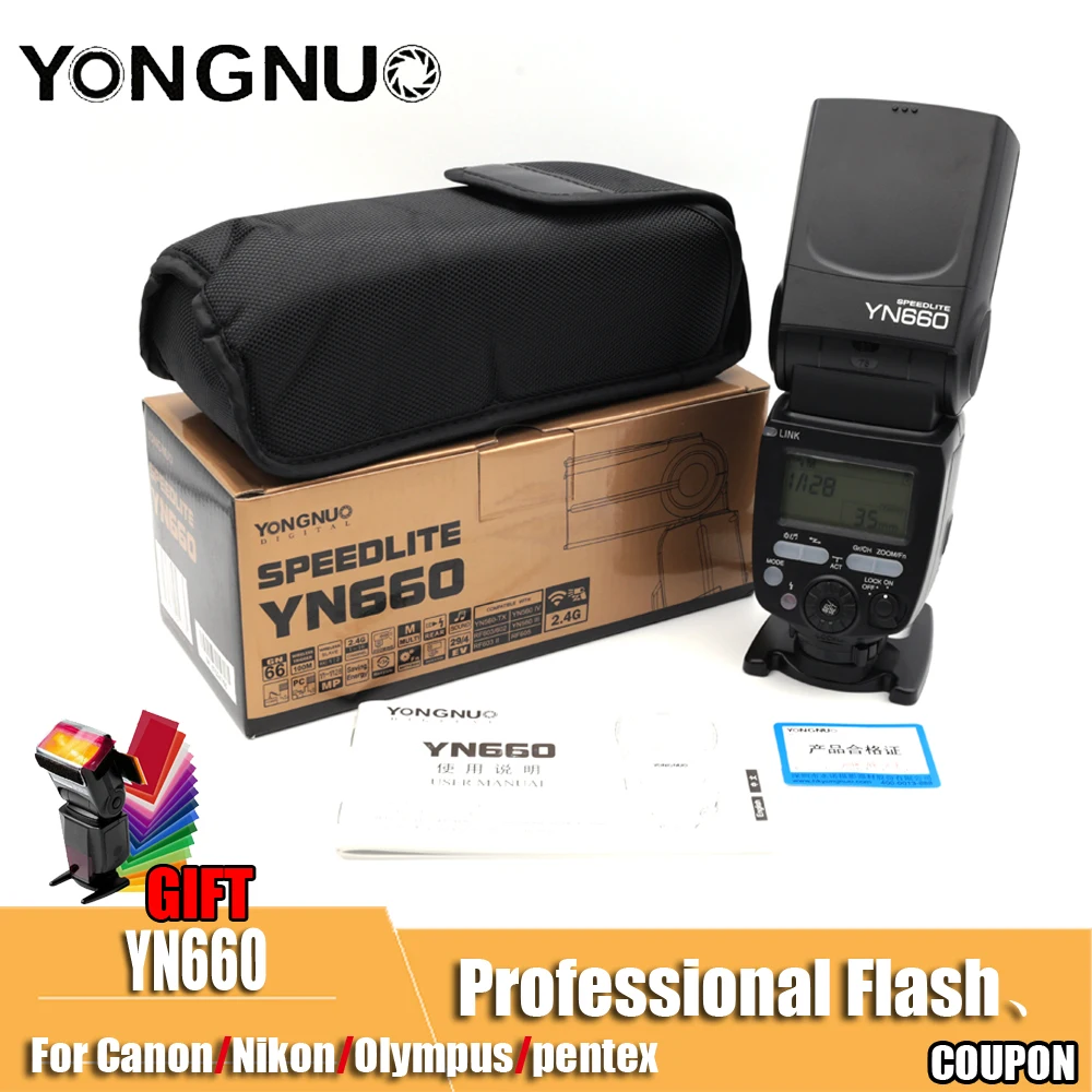 YONGNUO YN660 YN 660 Обновлено YN560 IV 2 4 ГГц Вспышка Speedlite беспроводной трансивер
