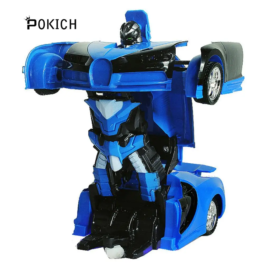 Pokich RC роботы для трансформации автомобиля спортивный автомобиль модель роботов