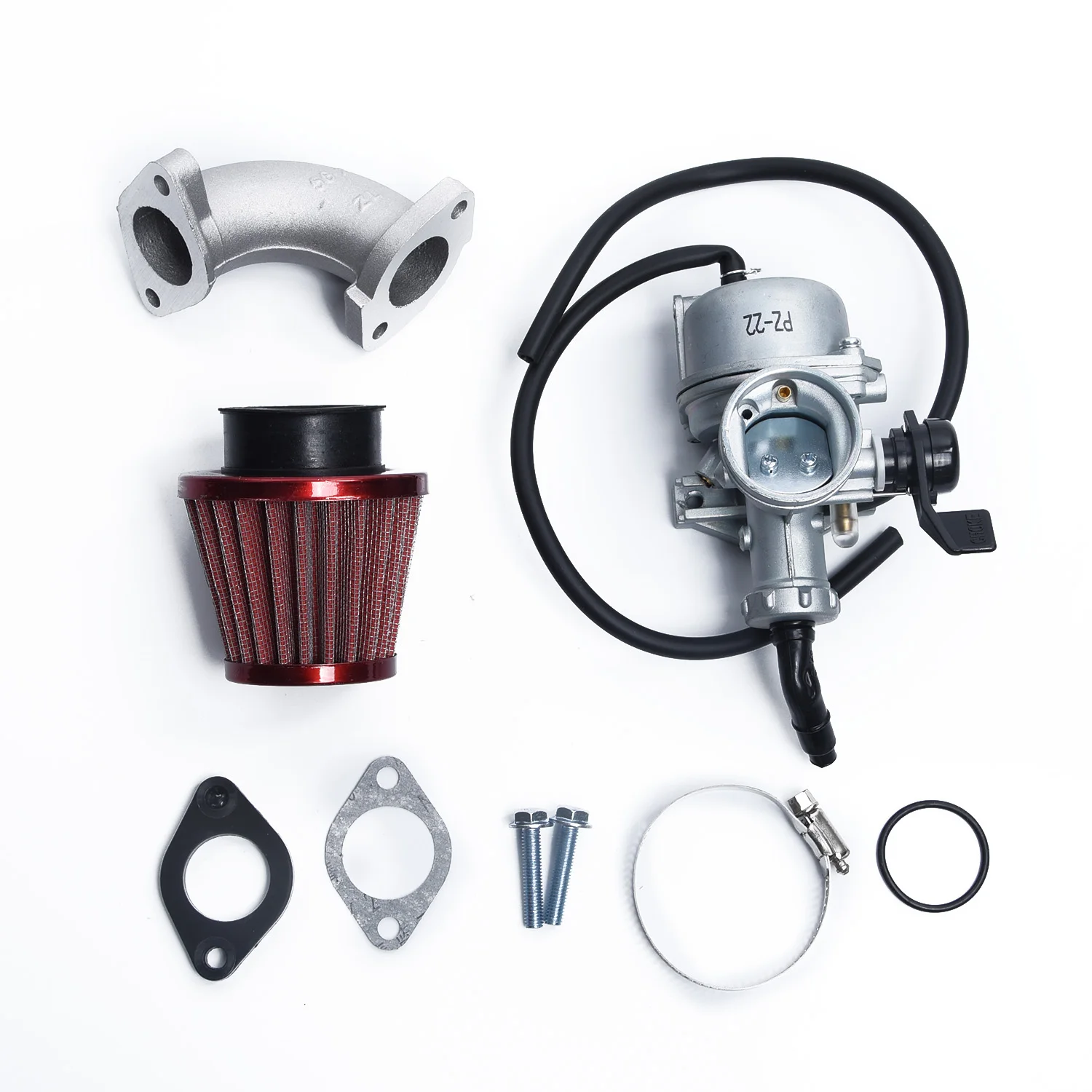 Carb впускная труба карбюратора воздушный фильтр для питбайк 110cc 125cc PZ22 22 мм Высокое качество Замена аксессуары топливо детали