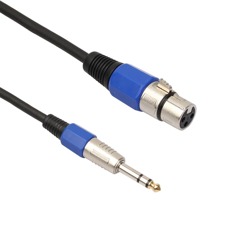 1 шт. 3Pin XLR переходник для стереомикрофона 1/4 дюйма 6 35 мм|Кабели VGA| |