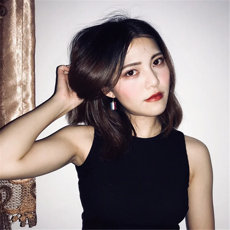 Fashion Best Quality Concise Geometric Square Bar Dripping Oil Painting Three Color Drop Earrings For Women Jewelry Accessories | Украшения