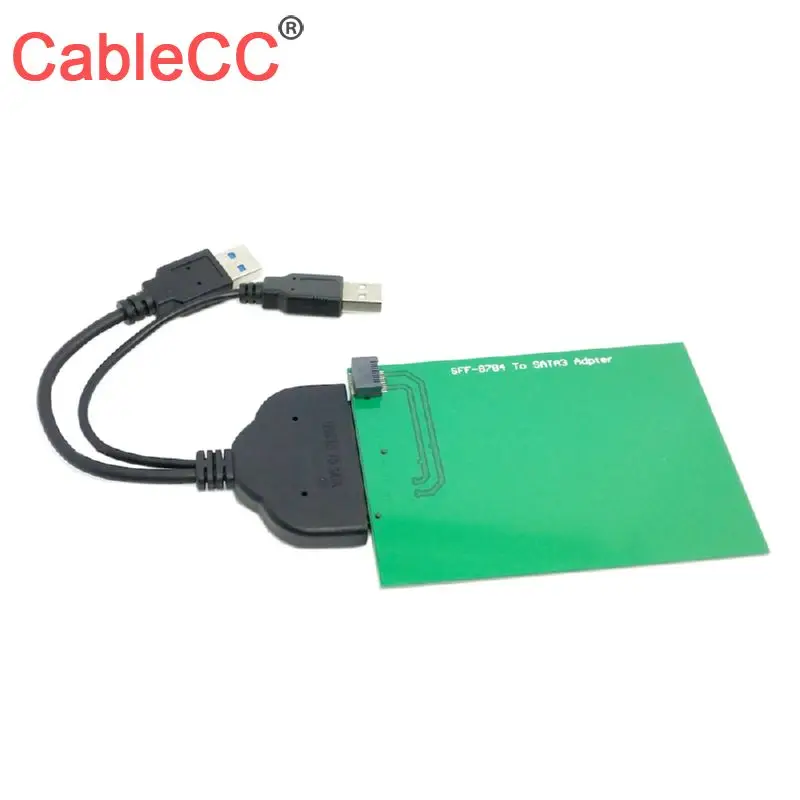 

Cablecc CY USB 3.0 to SATA 22pin 2.5" Hard Disk to WD5000MPCK SFF-8784 SATA Express SSD Adapter