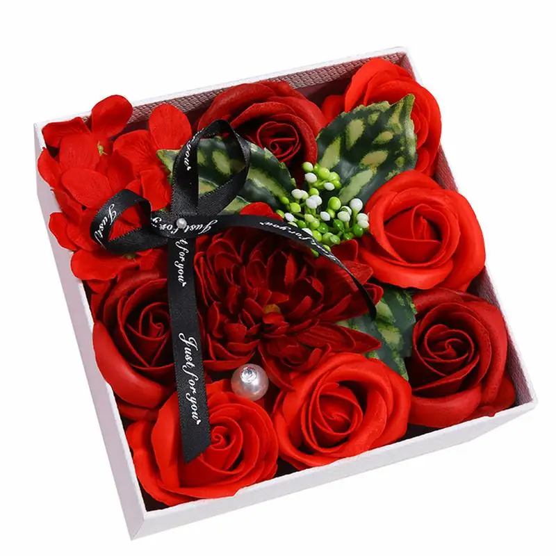 Мыло цветок подарок на день матери имитация Гвоздика маленькая квадратная