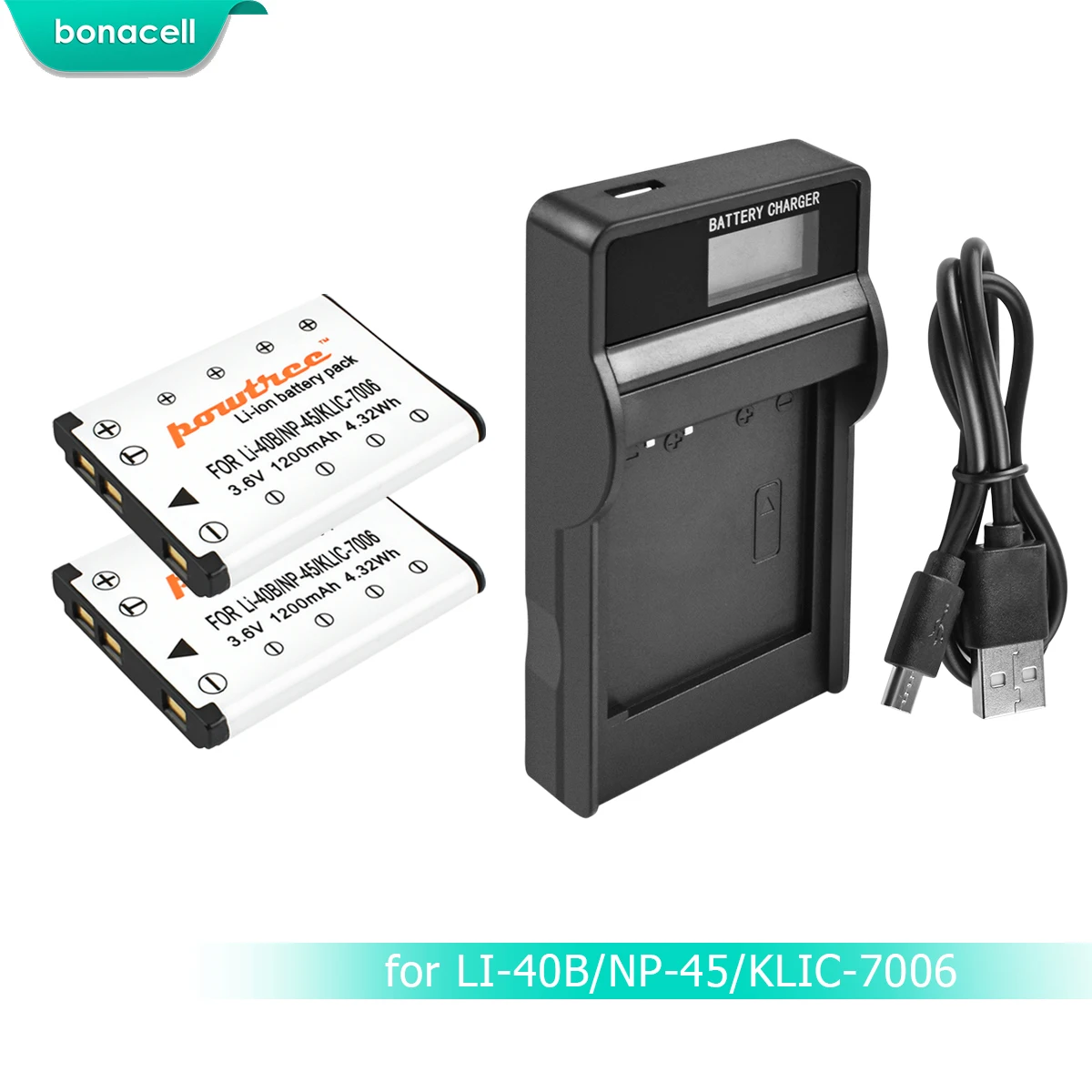 Bonacell NP 45 45A 45S NP45 NP45A LI40B батарея + ЖК зарядное устройство для Fujifilm FinePix Z30 Z10fd Z250fd Z110