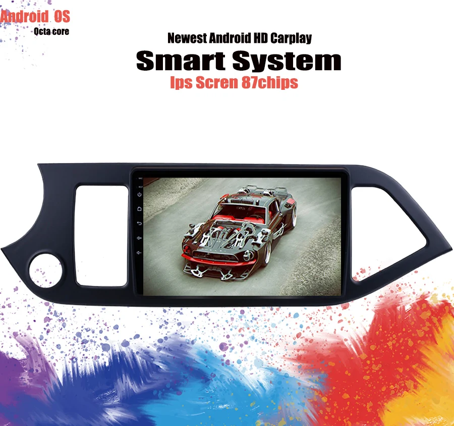 Android 10 0 4G RAM 8 Core автомобильный dvd плеер gps навигация радио стерео для KIA PICANTO MORNING 2011