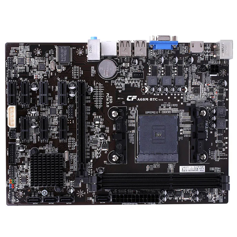Красочные C. A68M BTC YV14 AMD поддержка FM2/FM2 cpu материнская плата для A68 SATA3.0 ATX