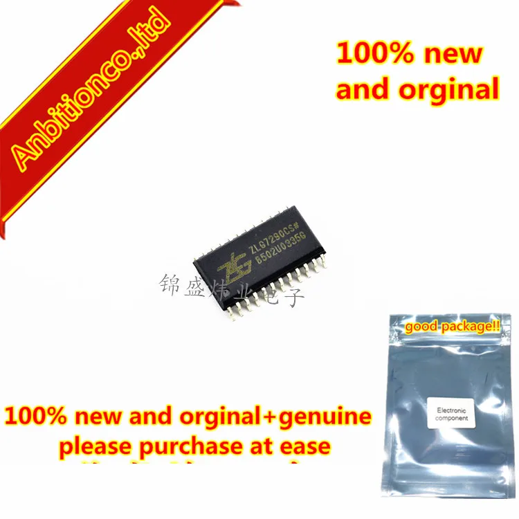 

Новинка 100%, оригинальная Светодиодная лампа ZLG7290CS SOP24 I2C, 5 шт.