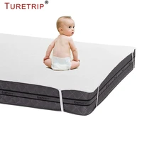 turetrip baby cot size 70x140cm terry waterproof bed sheet with band anti slip waterproof mattress pad cover bed for mattress