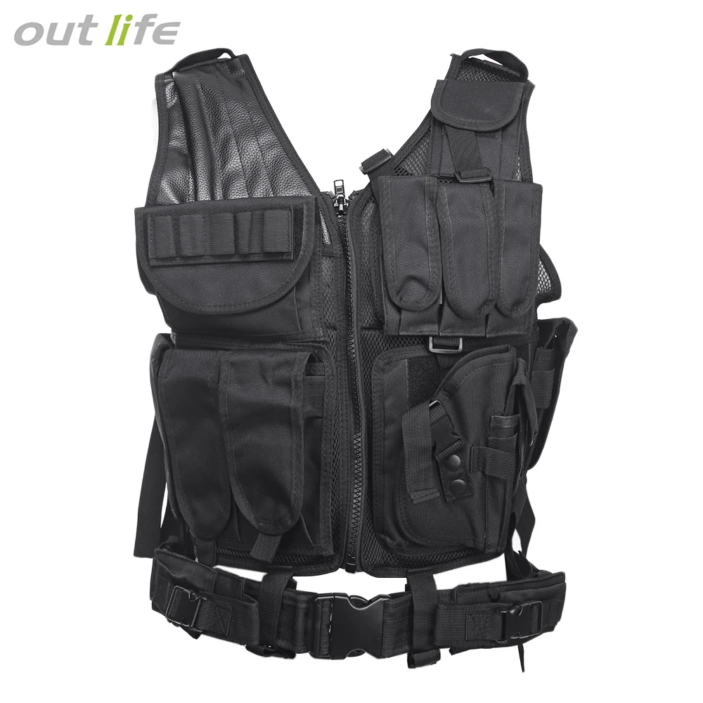 Тактические охотничьи жилеты Outlife жилет с кобурой для пейнтбола военного