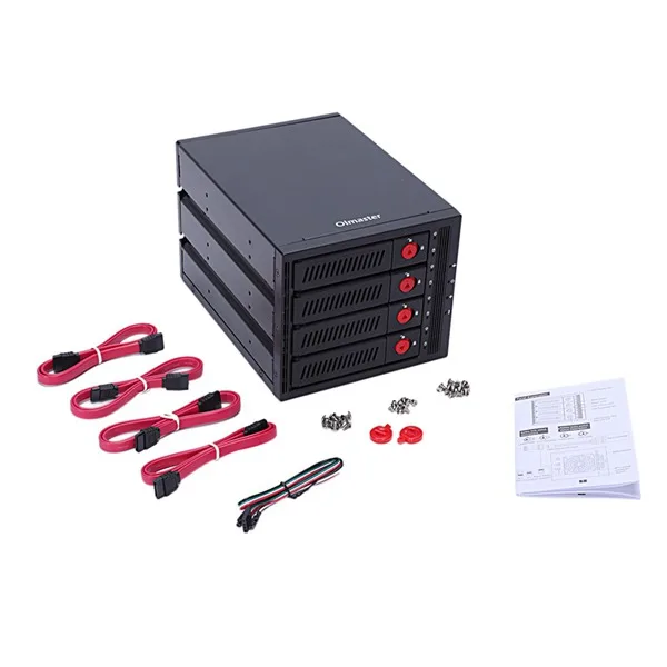 Oimaster 4 Bay корпус жесткого диска-стойка для хранения данных 2 5 дюйма/3 дюйма Sata Sdd Hdd 25