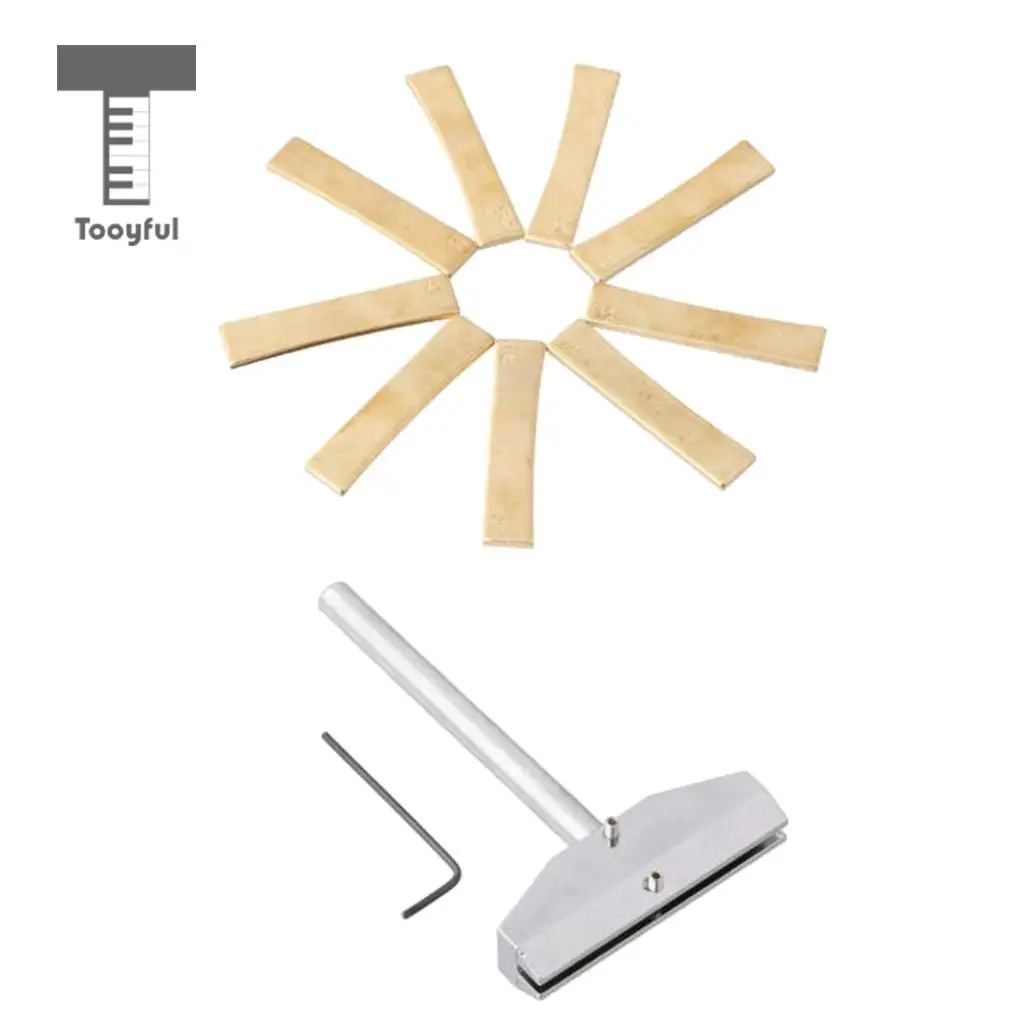 Инструмент для ремонта гитары Набор 9 шт. латунный гриф Пресс Прижимная вставка + l