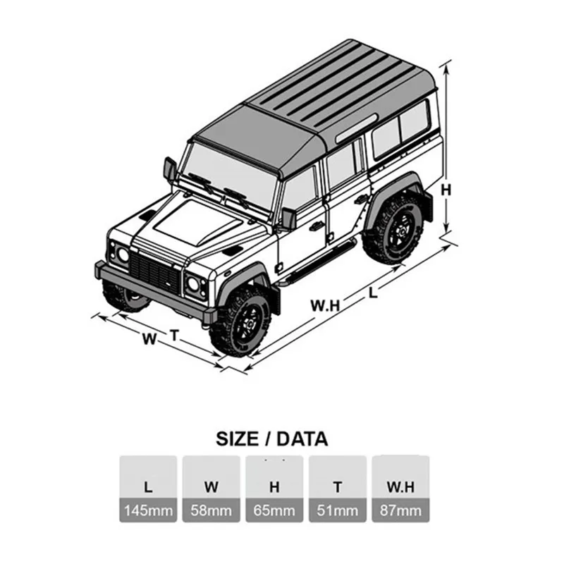 Orlandoo OH32A03 1:32 Масштаб дистанционного управления RC Автомобиль DIY Цвет грузовик