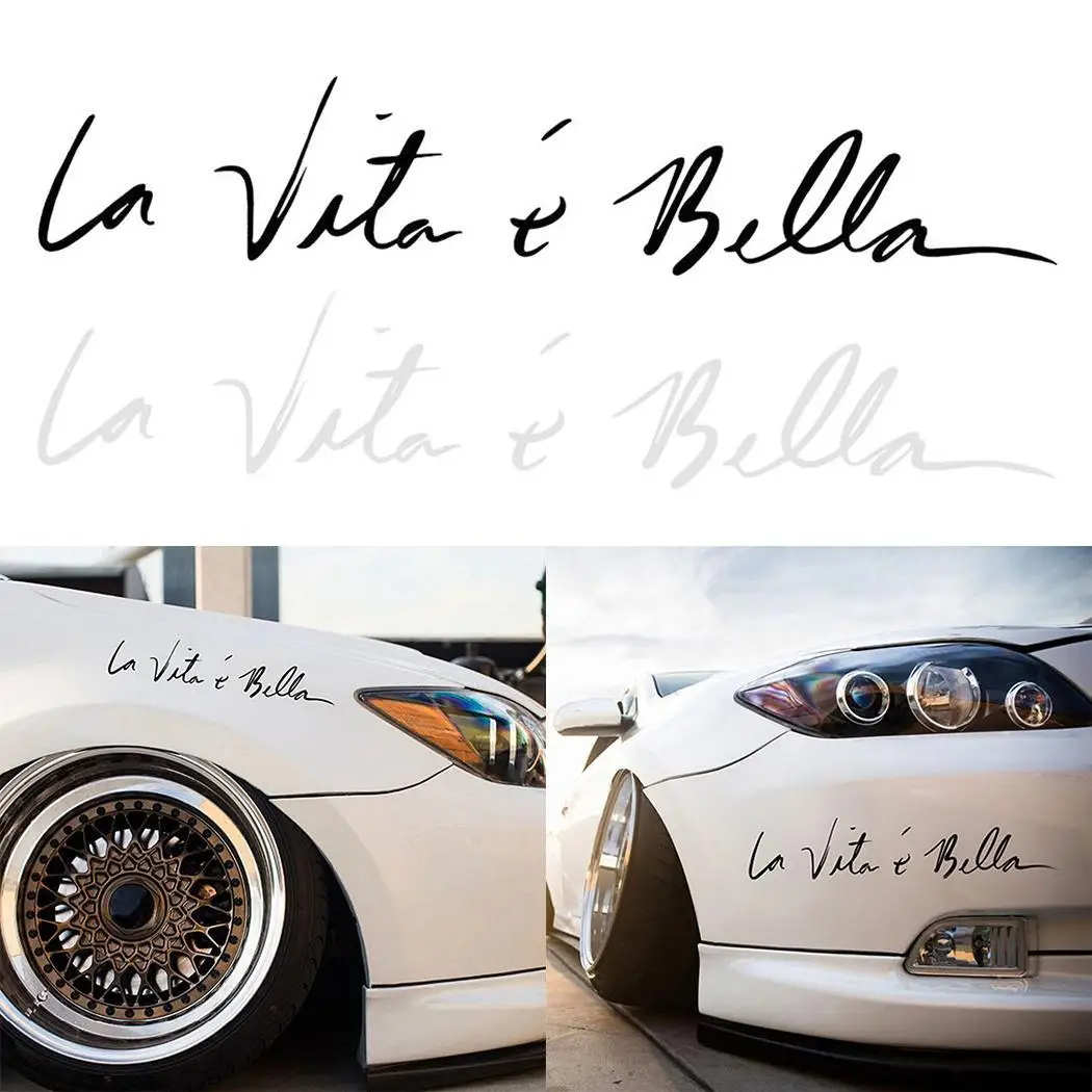 Новая классная Жизнь красивая La Body Vita E Bella (Жизнь красивая) наклейка на стену для