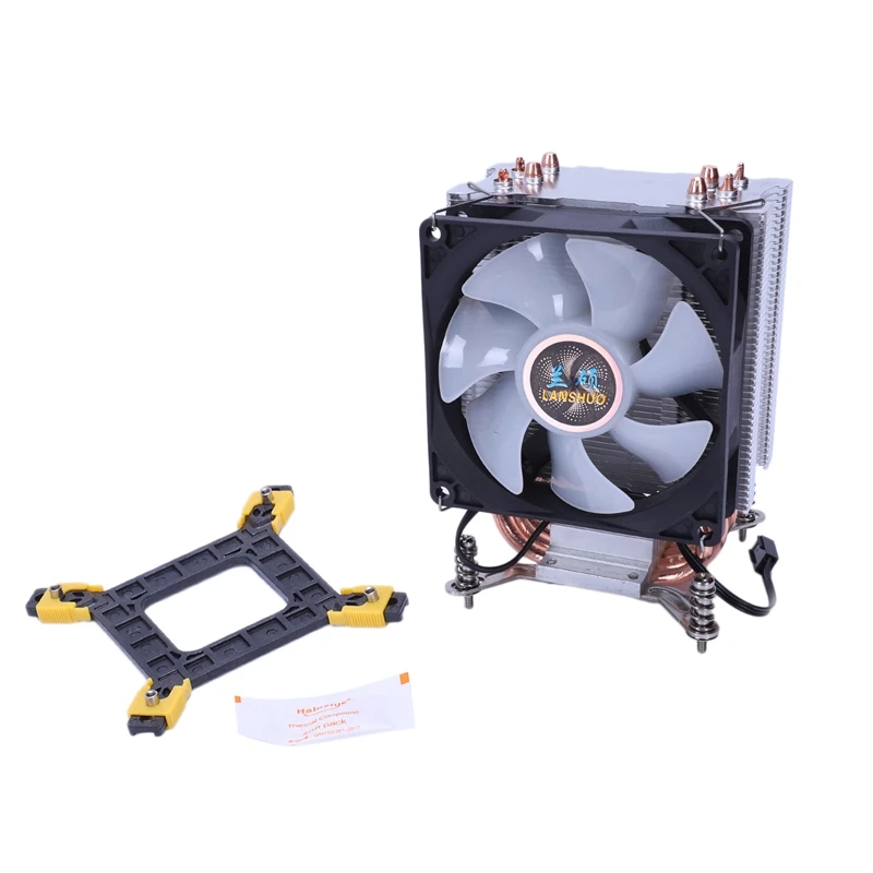 Lanshuo Чистая медь 4 тепловые трубы тепловой процессор охладитель для Lga /1150 /